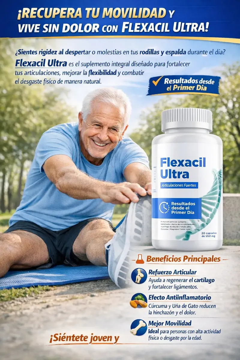 FLEXACIL ULTRA 500MG SOPORTE DE ARTICULACIONES 20 CAPSULAS - 2