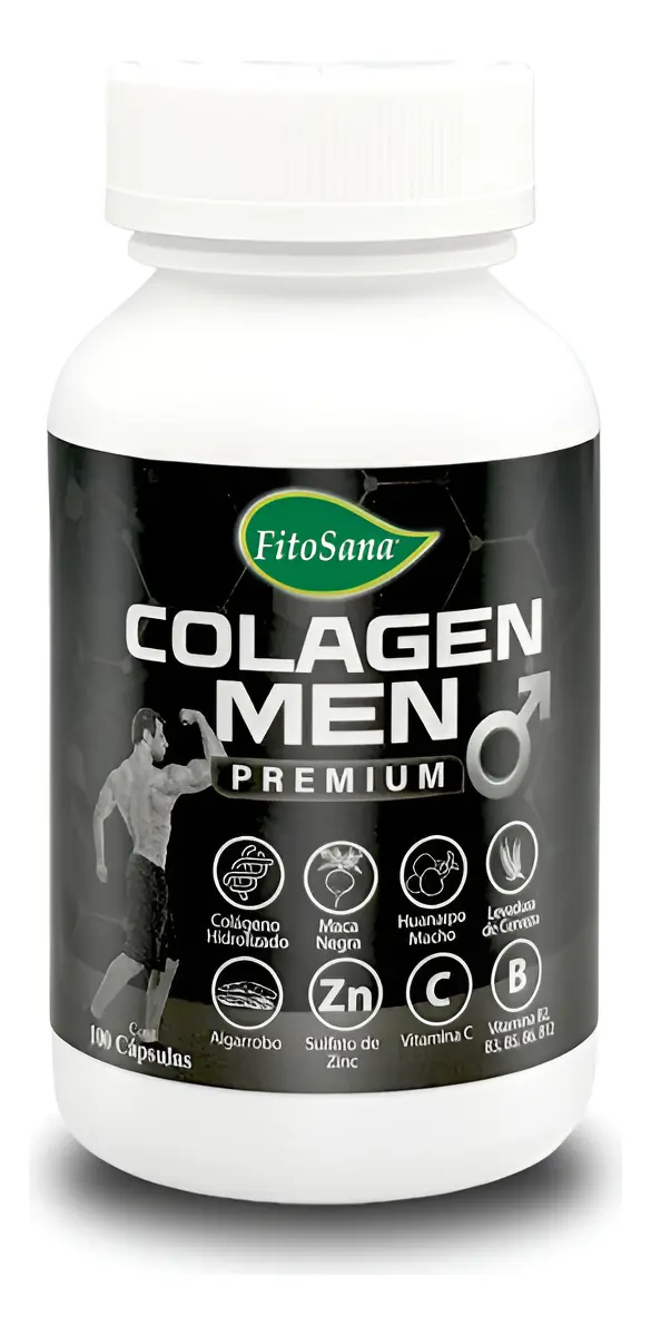 COLAGENO MEN PREMIUM FITOSANA SALUD MASCULINA 100 CAPSULAS - 1