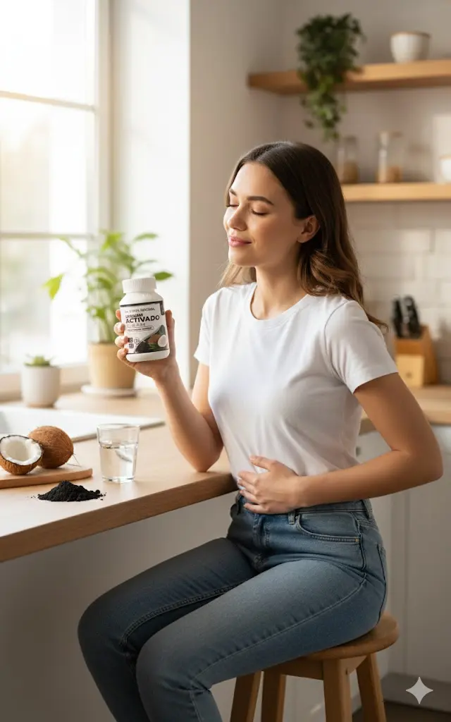 CARBÓN ACTIVADO ELYON NATURAL APOYO DIGESTIVO 500MG 100 UNID - 5