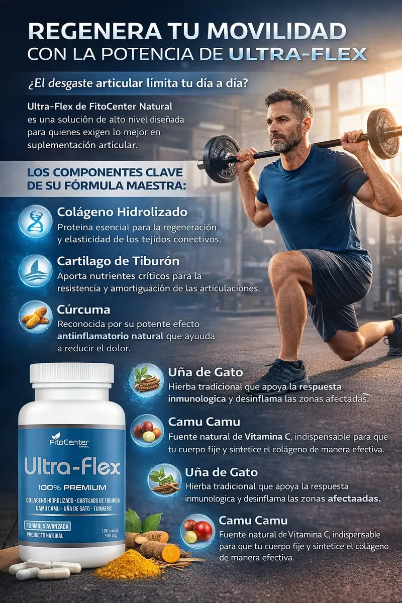 ULTRA FLEX FITOCENTER COLAGENO - CURCUMA 500MG 100 CAPSULAS - 2