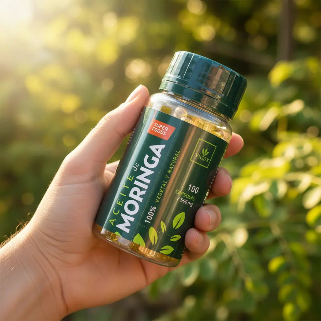 ACEITE DE MORINGA VIDAX FUENTE NUTRITIVA 500MG 100 CAPSULAS - 5