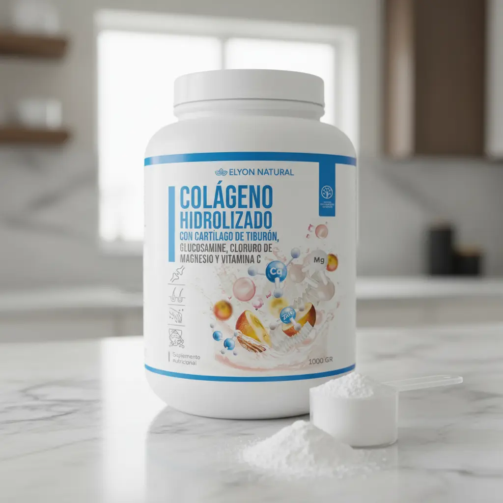 COLAGENO HIDROLIZADO ELYON NATURAL CON GLUCOSAMINA 1 KILO - 4