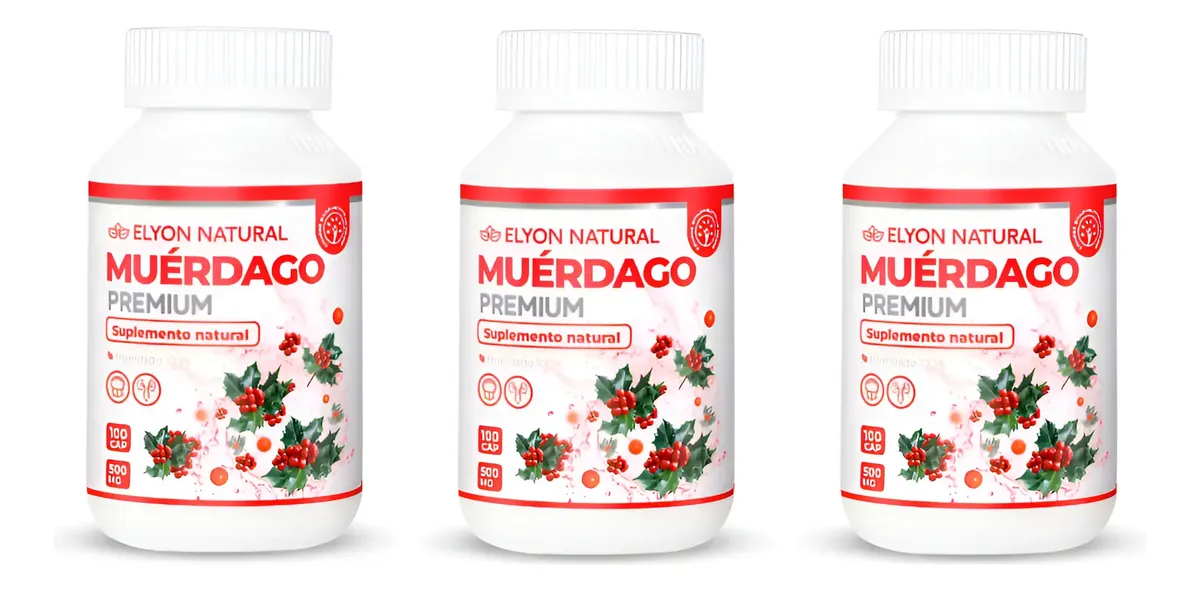 MUÉRDAGO 500MG ELYON NATURAL ELEVA DEFENSAS 100 UNID PACK X3 - 1
