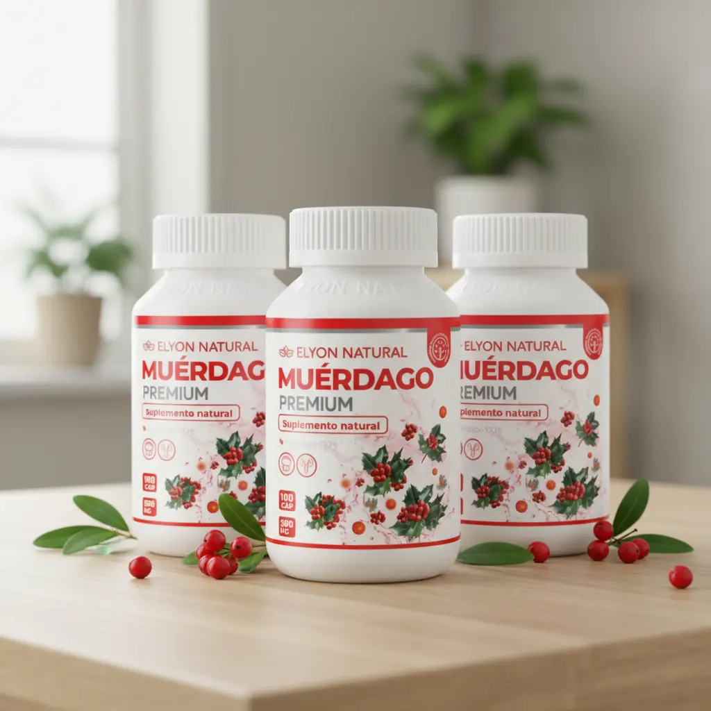 MUÉRDAGO 500MG ELYON NATURAL ELEVA DEFENSAS 100 UNID PACK X3 - 4