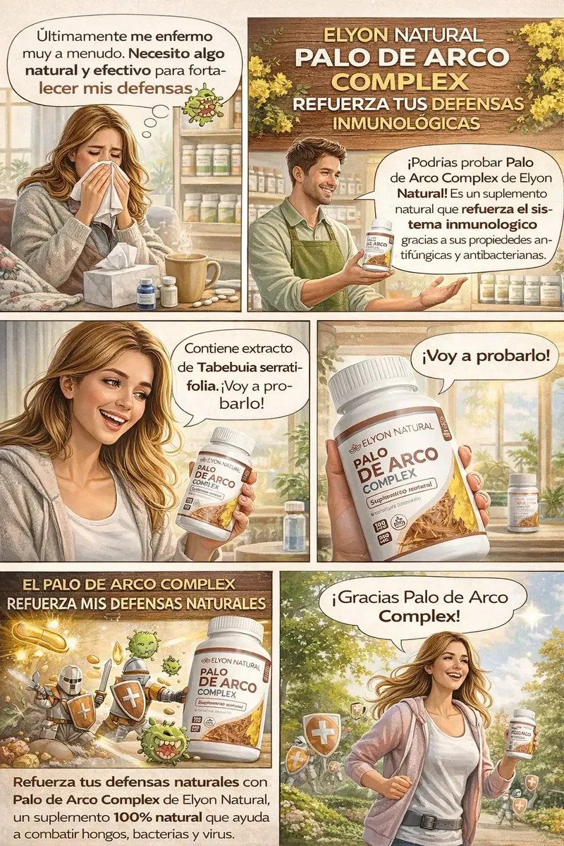 PALO DE ARCO COMPLEX ELYON NATURAL 500MG 100 CAPSULAS - 4