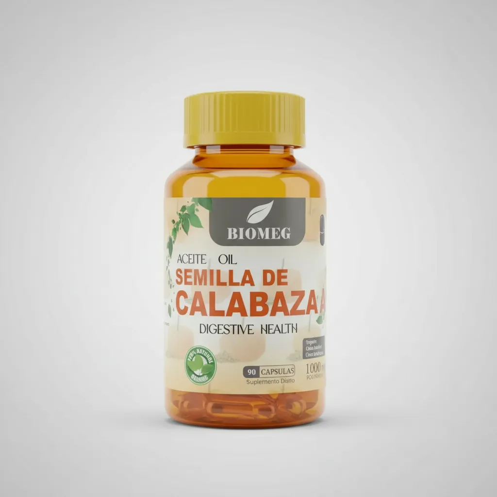 ACEITE DE SEMILLAS DE CALABAZA BIOMEG 1000MG 90 CAPSULAS - 1