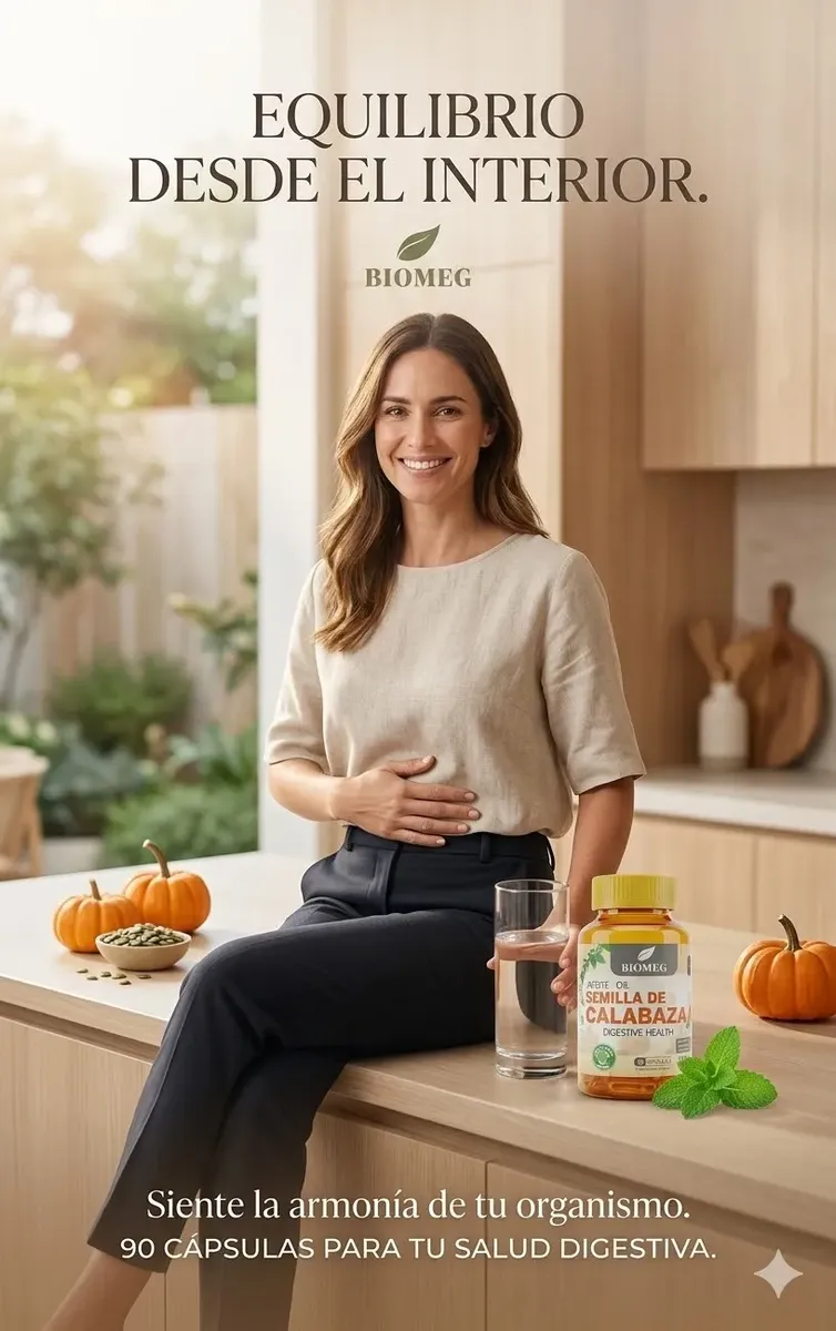 ACEITE DE SEMILLAS DE CALABAZA BIOMEG 1000MG 90 CAPSULAS - 6