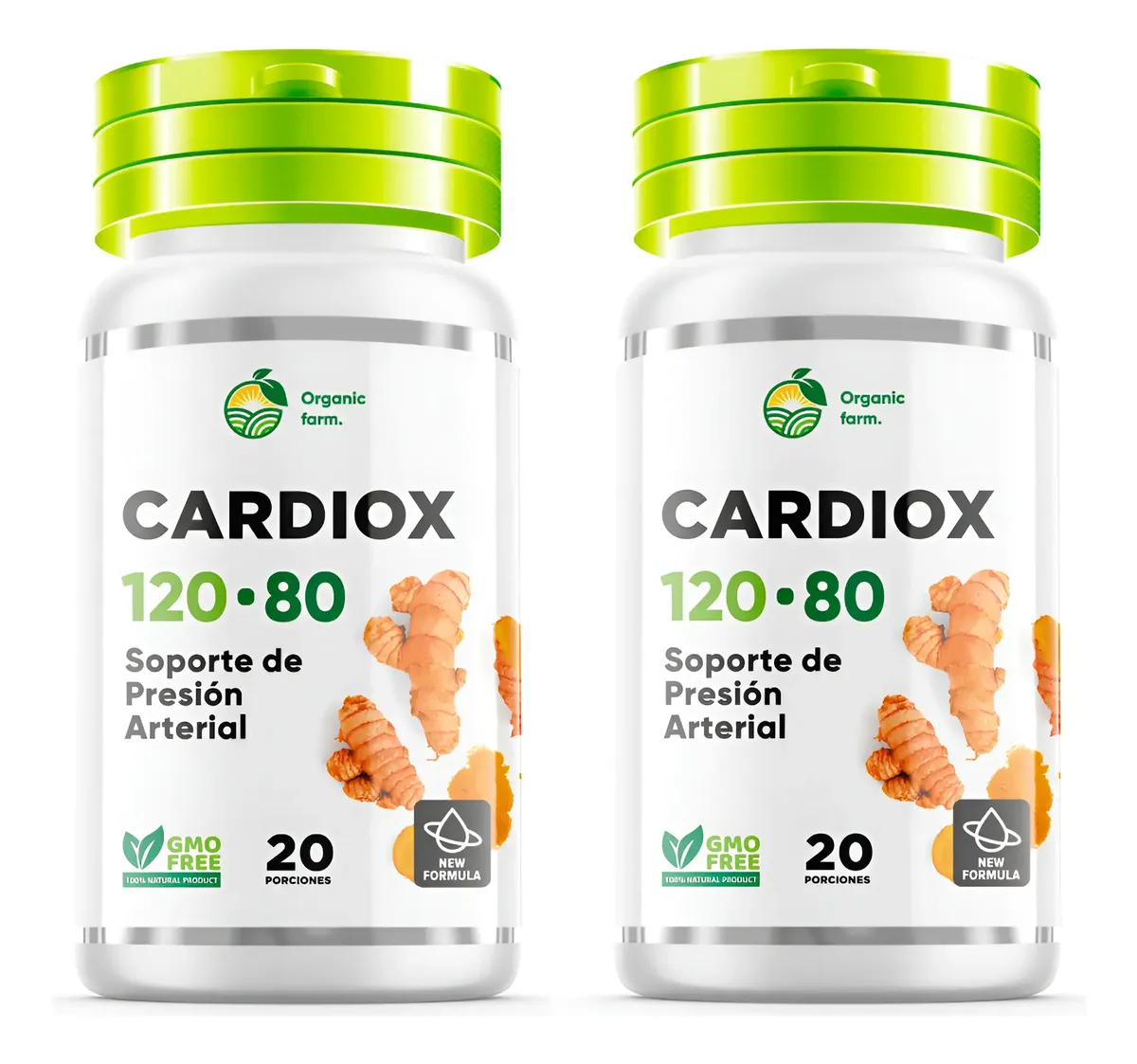 CARDIOX 120-80 REGULA PRESIÓN ARTERIAL 20 CAPSULA 02 FRASCOS - 1