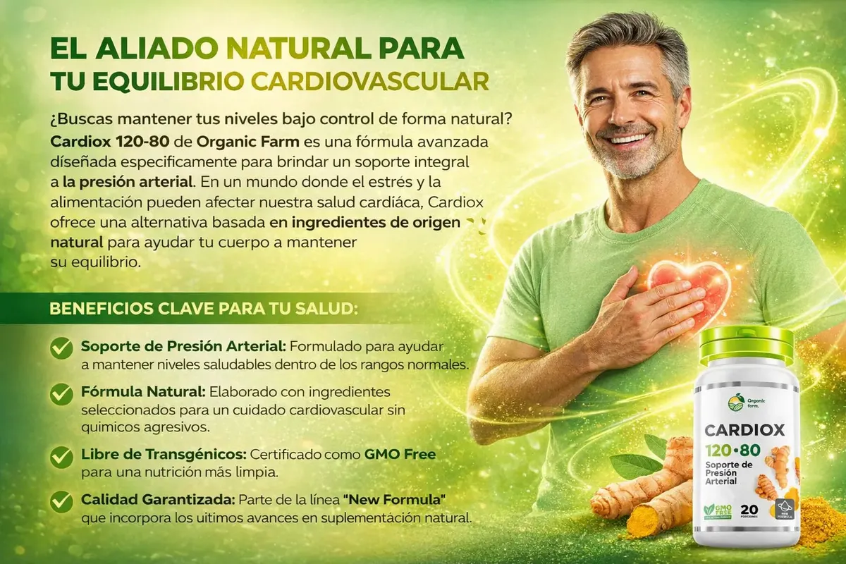 CARDIOX 120-80 REGULA PRESIÓN ARTERIAL 20 CAPSULA 02 FRASCOS - 3