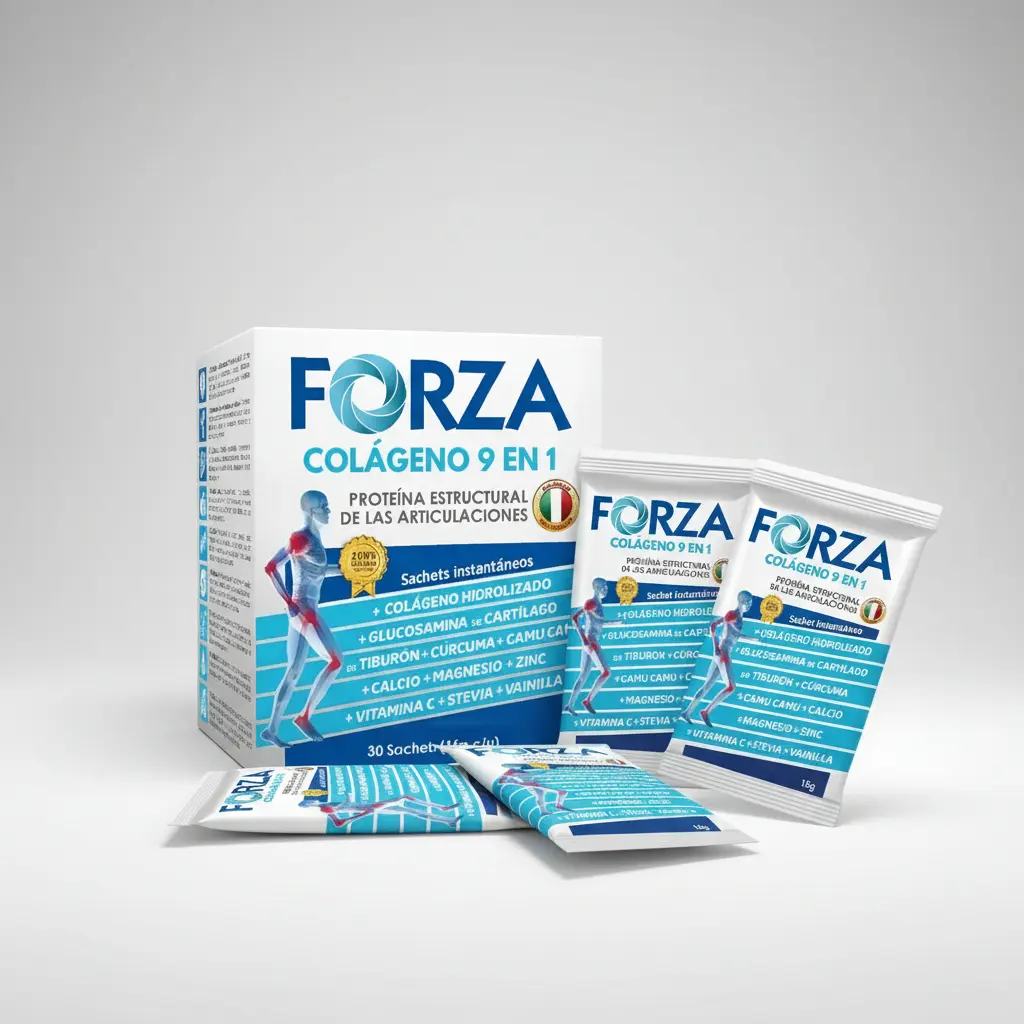 COLAGENO FORZA 9 EN 1 SALUD ARTICULAR ITALIANO CAJA 450G - 5