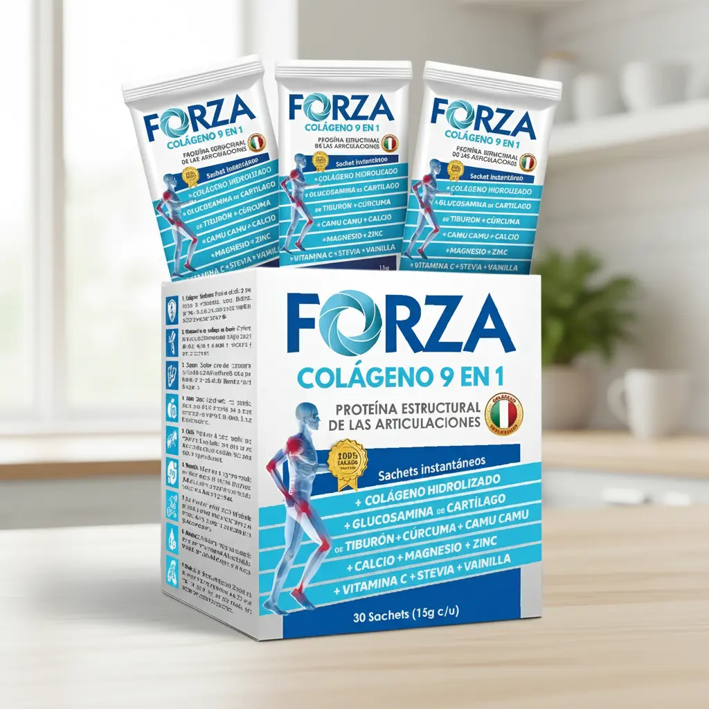 COLAGENO FORZA 9 EN 1 SALUD ARTICULAR ITALIANO CAJA 450G - 6
