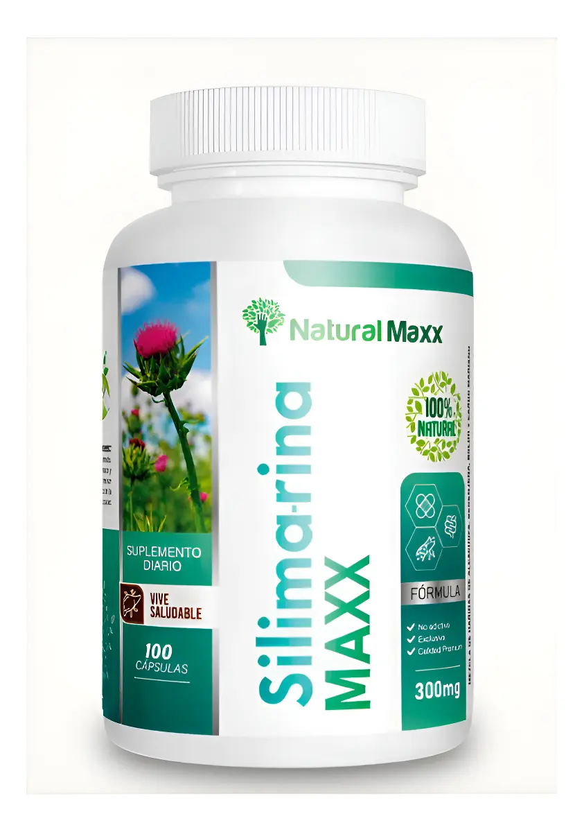 SILIMARINA 300MG NATURALMAX SALUD HEPÁTICA 100 CAPSULAS - 1