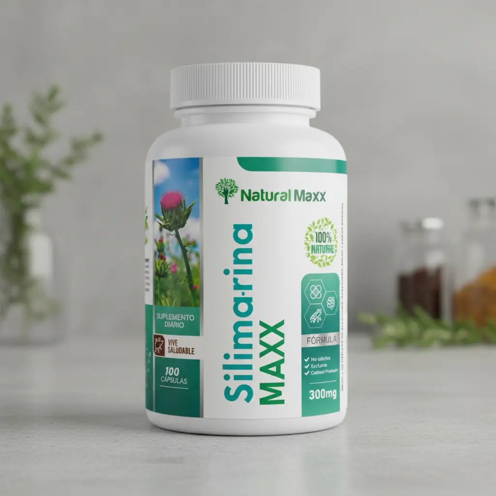 SILIMARINA 300MG NATURALMAX SALUD HEPÁTICA 100 CAPSULAS - 3