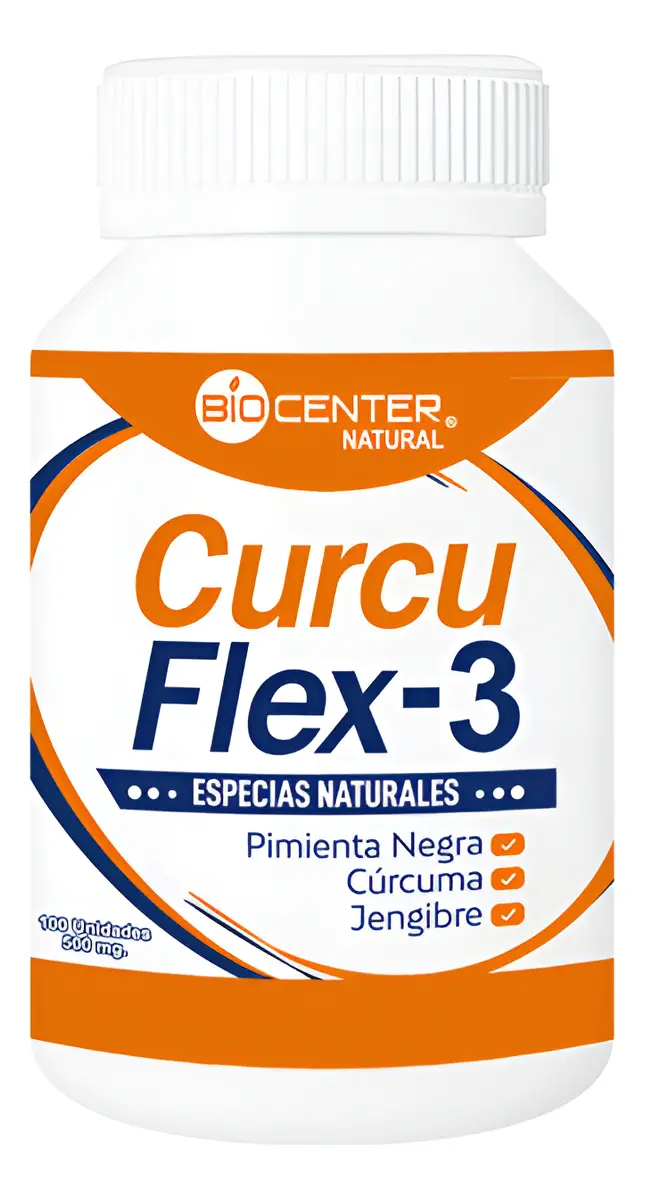 CURCUFLEX-3 BIOCENTER NATURAL DESINFLAMANTE 100 CAPSULAS - 1
