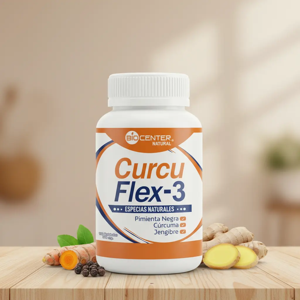 CURCUFLEX-3 BIOCENTER NATURAL DESINFLAMANTE 100 CAPSULAS - 3