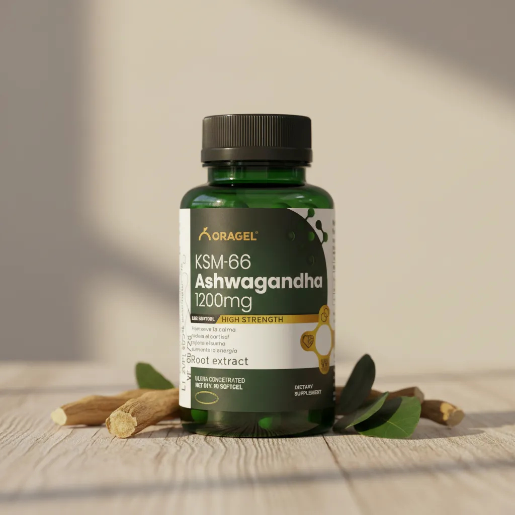 ASHWAGANDHA 1200MG KSM-66 REGULA CORTISOL ORAGEL 90 SOFTGELS - 3
