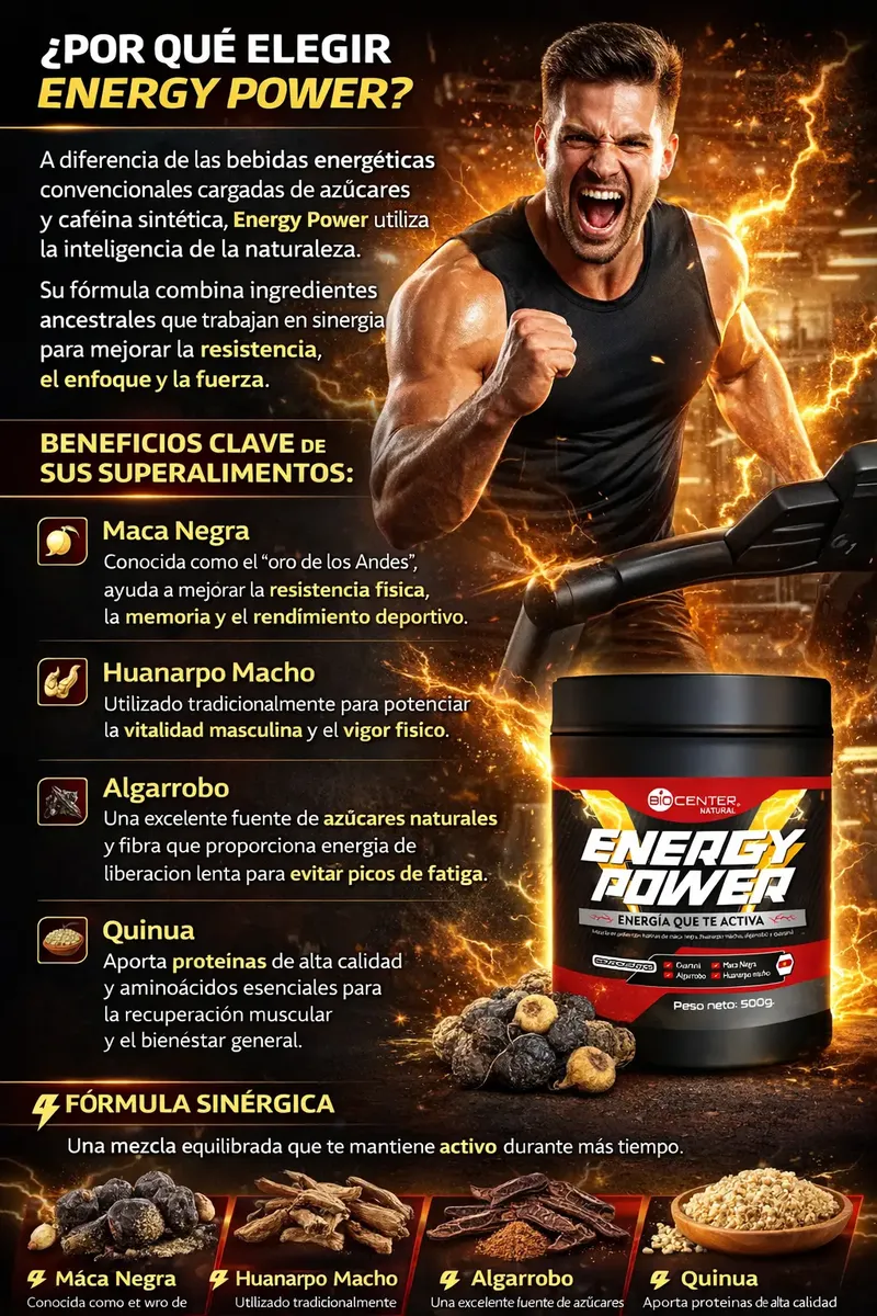 ENERGY POWER BIOCENTER NATURAL HUANARPO - ALGARROBO 500GR - 2