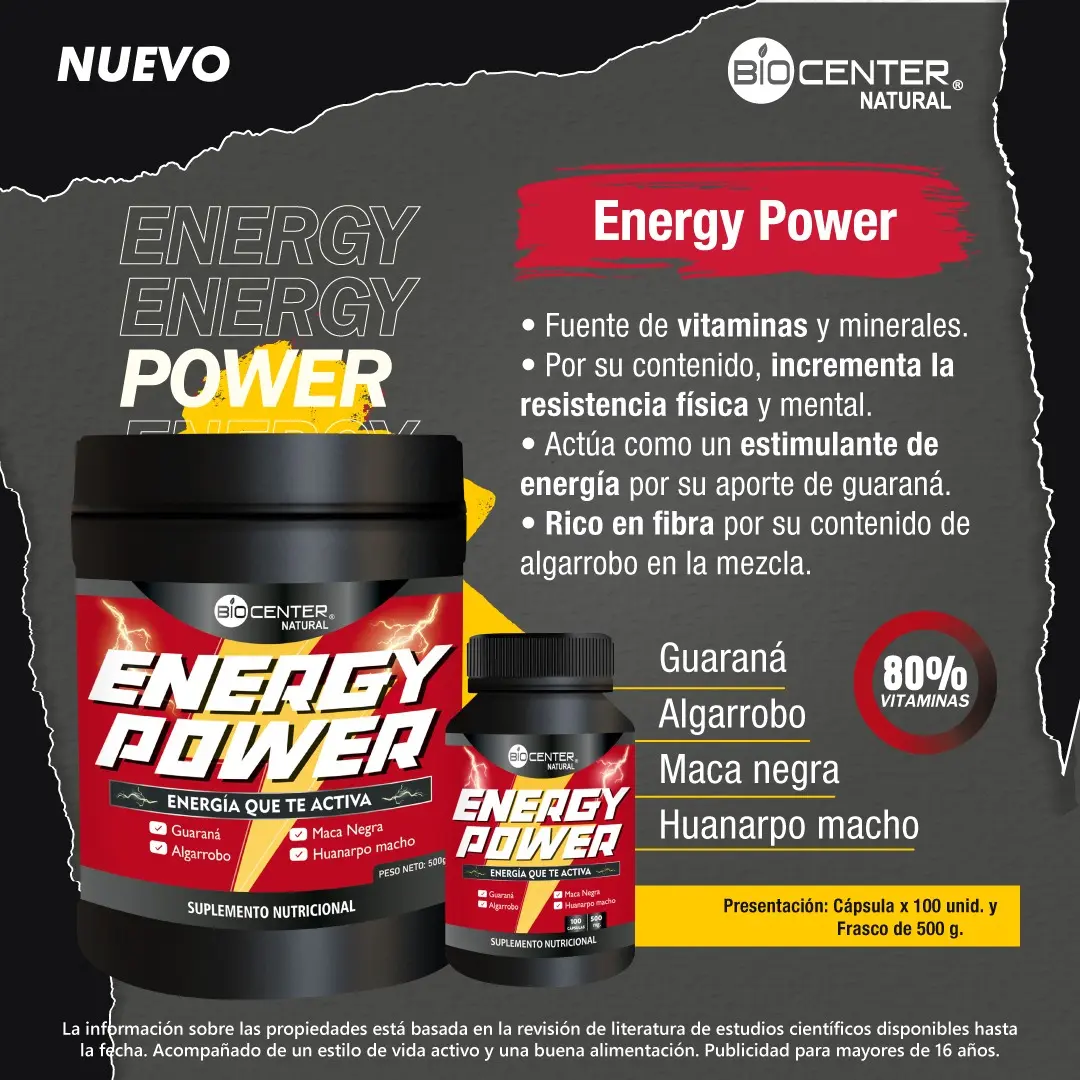 ENERGY POWER BIOCENTER NATURAL HUANARPO - ALGARROBO 500GR - 3