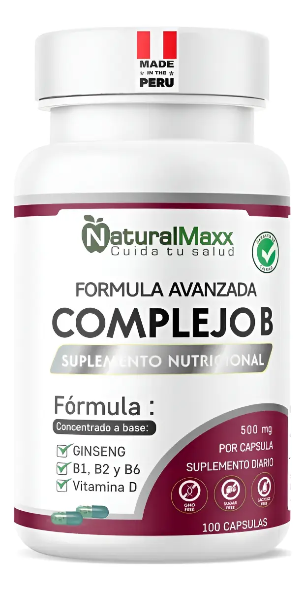 COMPLEJO B 500MG NATURALMAX FORMULA AVANZADA 100 CAPSULAS - 1