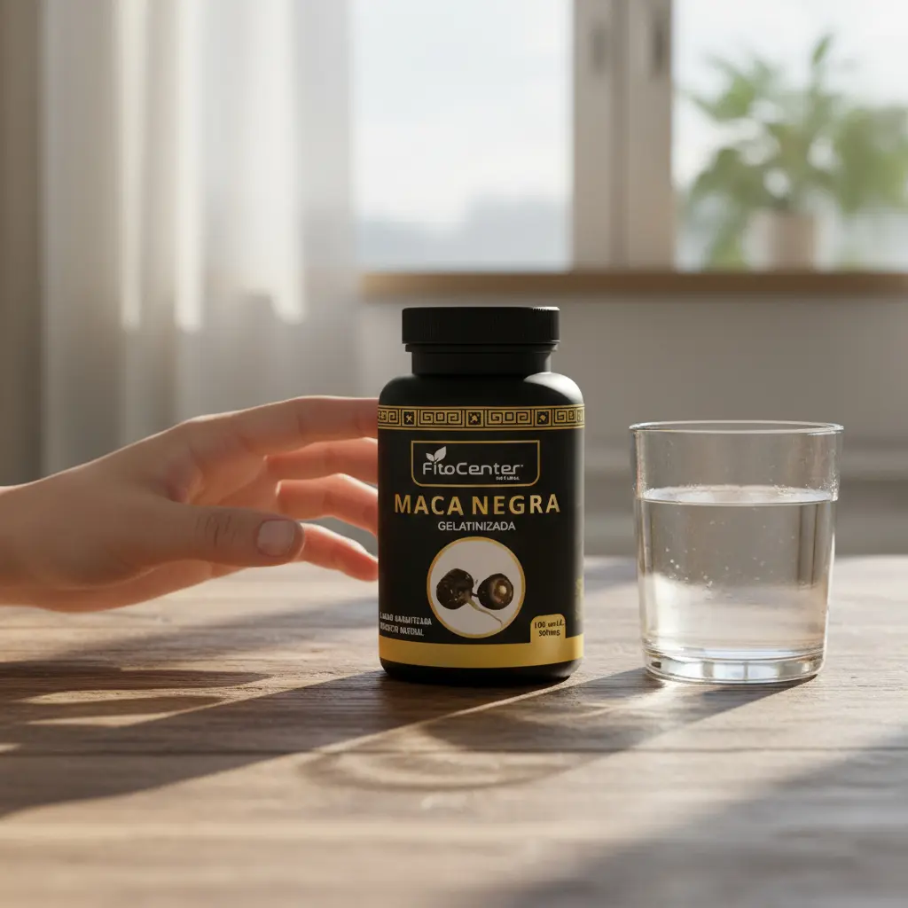 MACA NEGRA GELATINIZADA FITOCENTER FECUNDADOR 500MG 100 UNID - 3