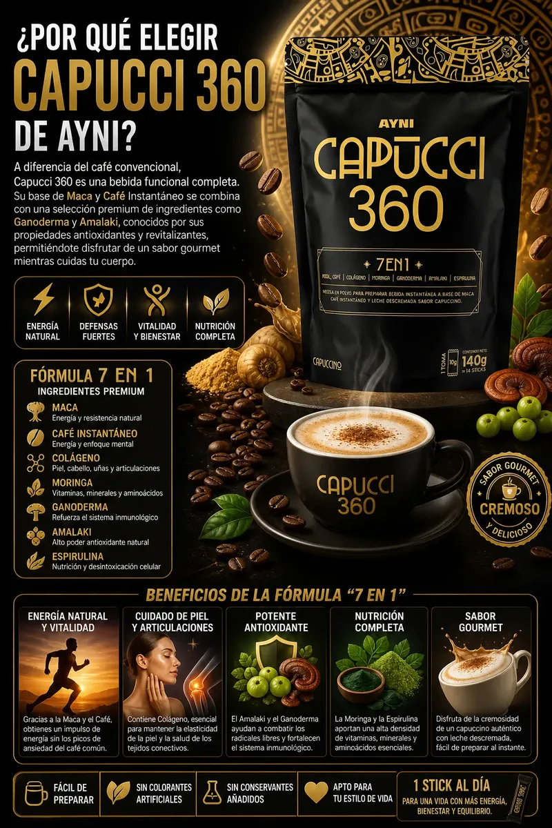 CAPUCCINO CAPUCCI 360 AYNI 7 EN 1 ENERGÍA - ENFOQUE 140GR - 3
