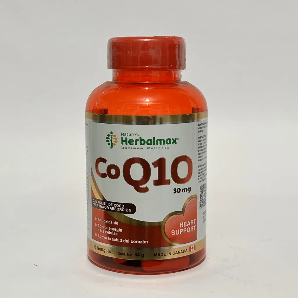 COQ10 30MG ANTIOXIDANTE CORAZÓN - 60 CÁPSULAS CANADÁ - 1