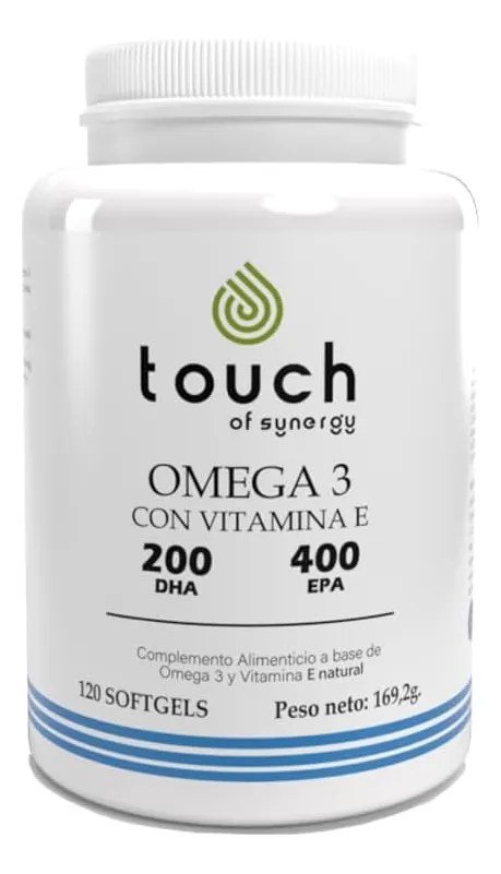 OMEGA 3 TOUCH VITAMINA E - 120 SOFTGELS 400 EPA 200 DHA - 1