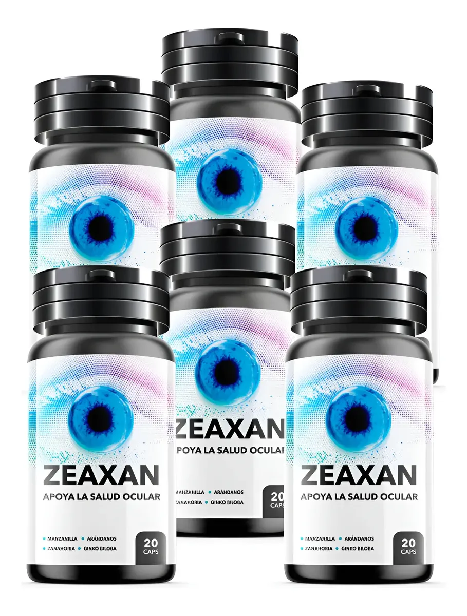 ZEAXAN 500MG RECUPERA TU VISIÓN 20 CAPSULAS 06 FRASCOS - 1