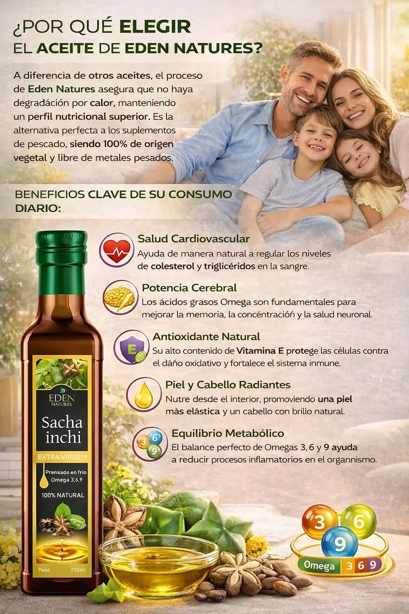 SACHA INCHI EXTRA VIRGEN EDEN NATURES FUENTE DE OMEGAS 250ML - 2