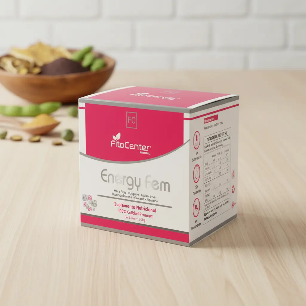 ENERGY FEM FITOCENTER NATURAL SUPLEMENTO ENERGIZANTE 450G - 5