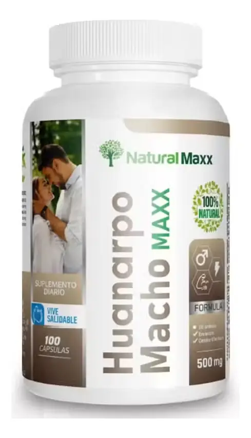 HUANARPO MACHO 500MG NATURALMAX LIBIDO SEXUAL 100 CAPSULAS - 1