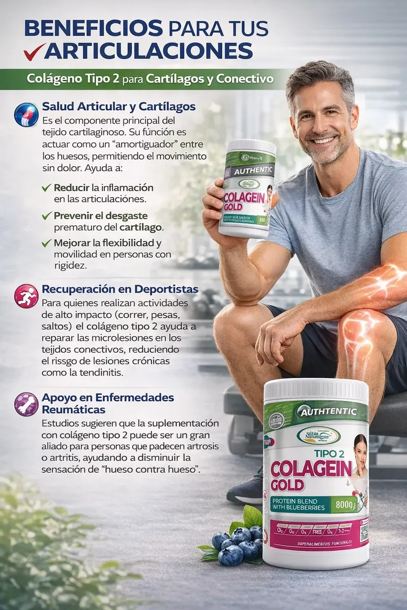 COLAGENO HIDROLIZADO TIPO 2 SABIA NATURALEZA BLUEBERRIE 800G - 2