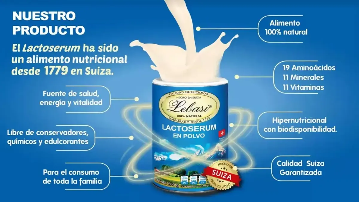 LACTOSERUM LEBASI SUPLEMENTO NUTRICIONAL 500GR X 02 POTES - 5