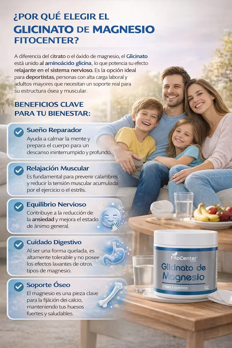 GLICINATO MAGNESIO FITOCENTER NATURAL FORMULA AVANZADA 250G - 2