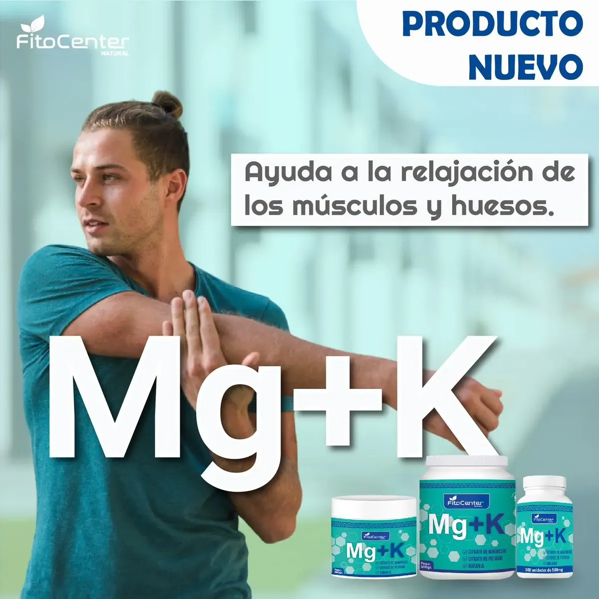 CITRATO MAGNESIO + CITRATO POTASIO FITOCENTER NATURAL 500MG 100 CAPSULAS - 6