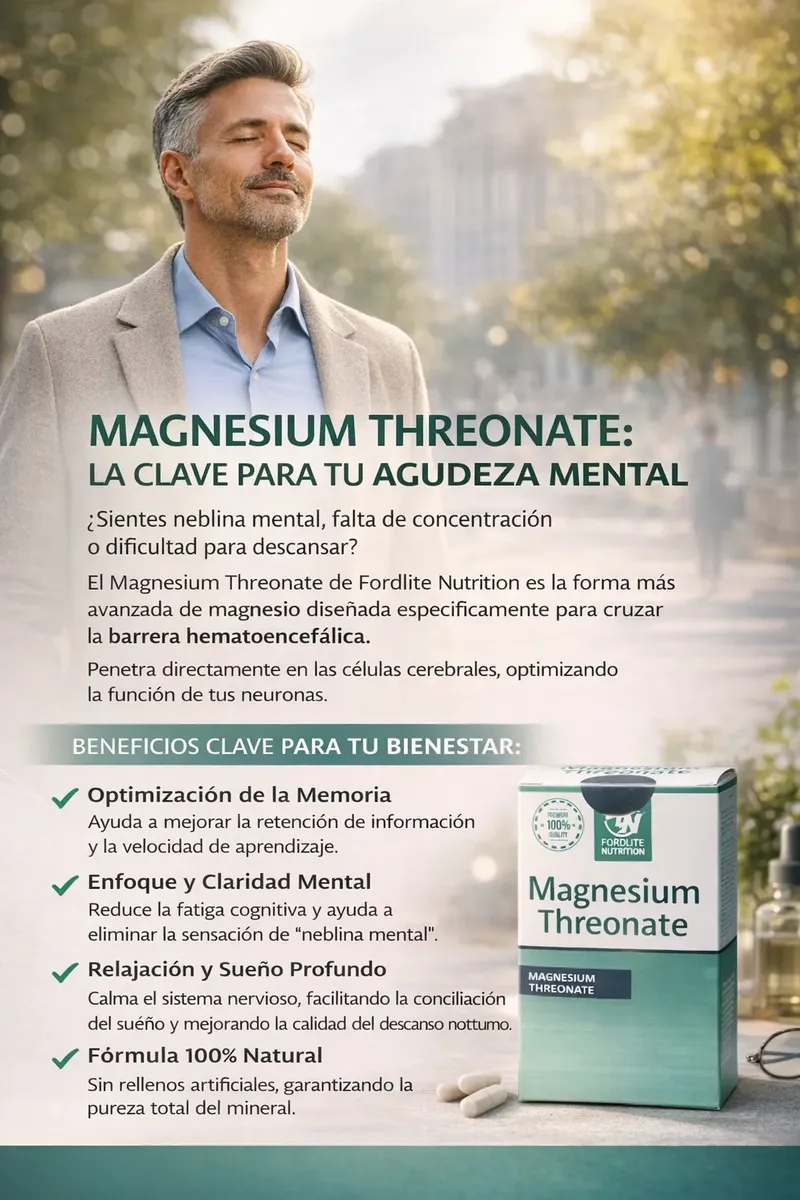 TREONATO DE MAGNESIO FITOCENTER NATURAL 500MG 100 CAPSULAS - 2