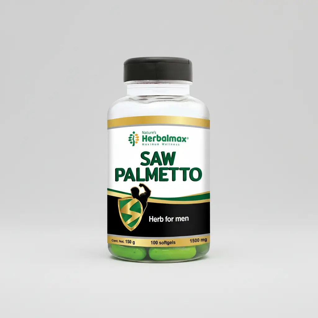 SAW PALMETTO HERBALMAX SALUD DE PROSTATA 1500MG 100 CAPSULAS - 1
