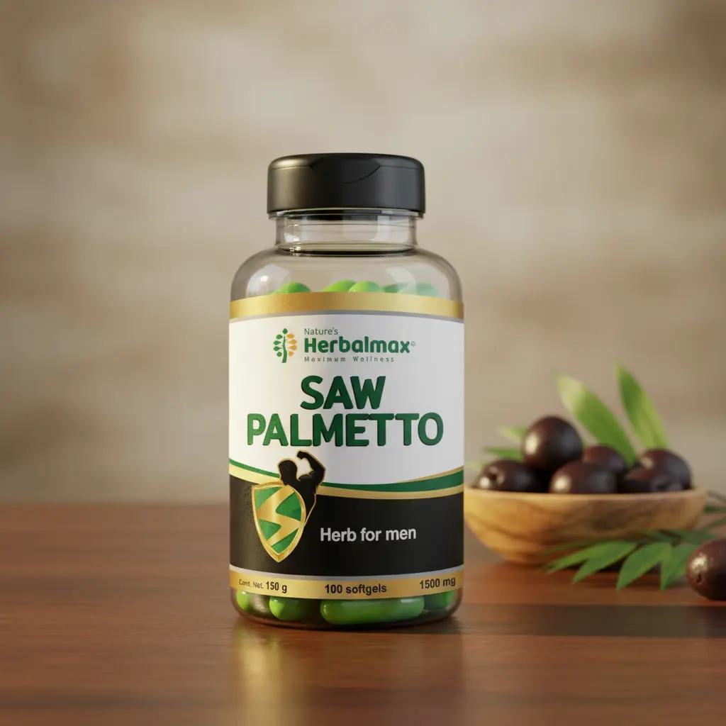 SAW PALMETTO HERBALMAX SALUD DE PROSTATA 1500MG 100 CAPSULAS - 3