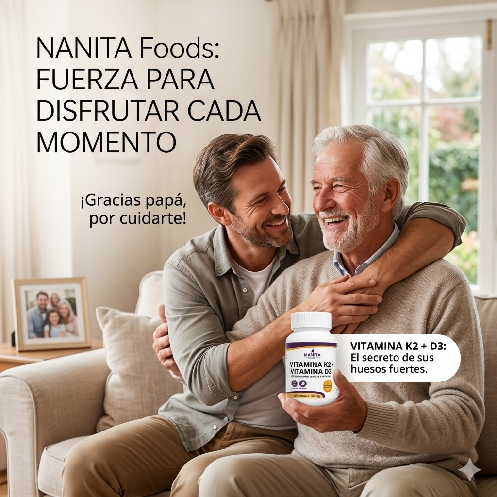 VITAMINA K2 + VITAMINA D3 NANITA FOODS 100 CAPSULAS 500 MG - 6