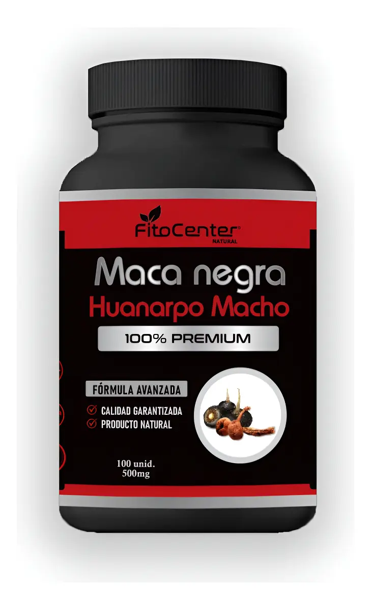 MACA NEGRA CON HUANARPO FITOCENTER 500MG 100 CAPSULAS - 1