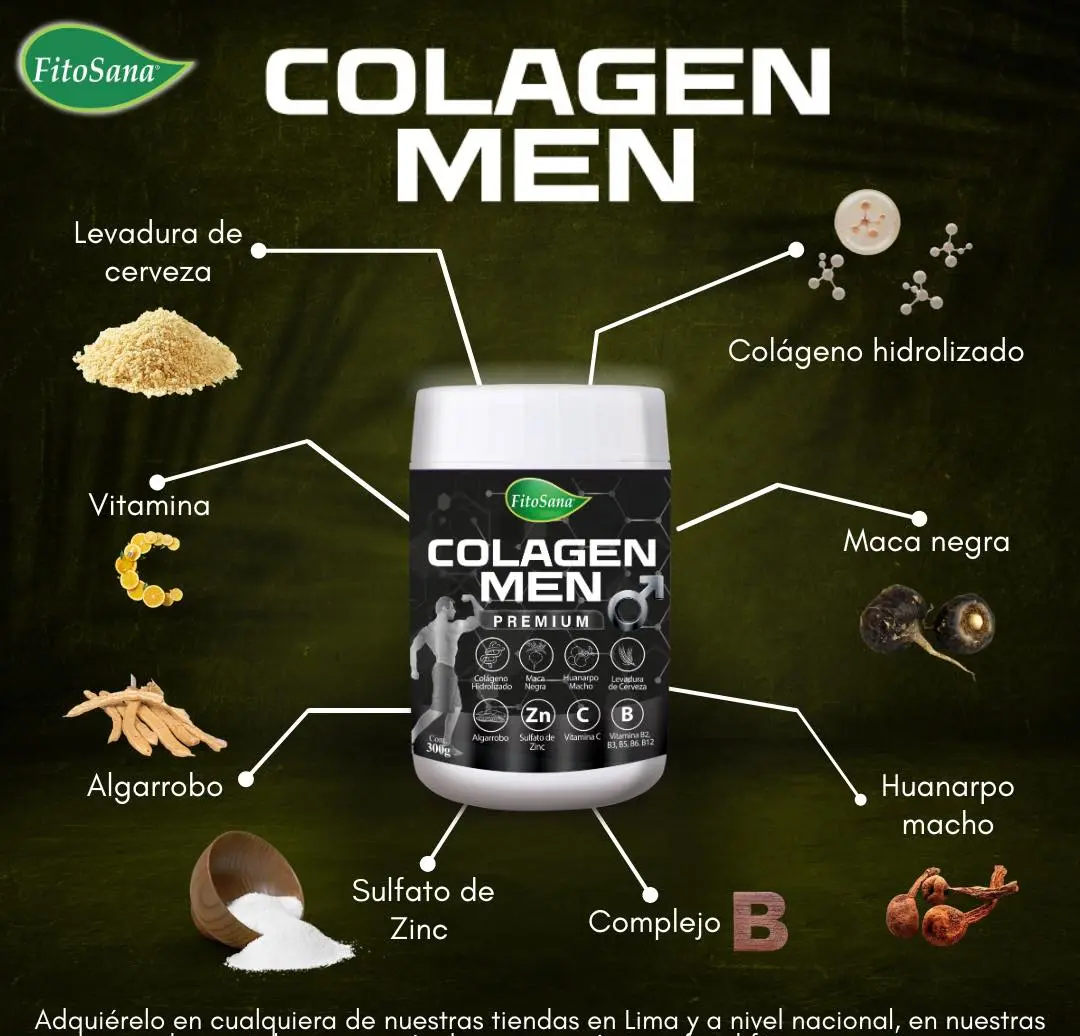 COLAGEN MEN PREMIUM FITOSANA SALUD MASCULINA 300GR - 2
