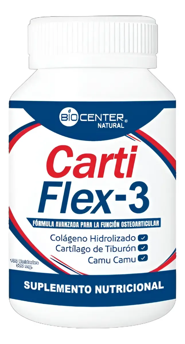 CARTIFLEX-3 BIOCENTER NATURAL SALUD OSEA 500MG 100 CAPSULAS - 1