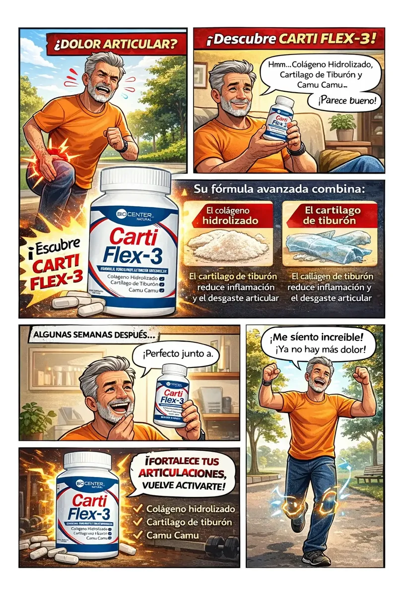 CARTIFLEX-3 BIOCENTER NATURAL SALUD OSEA 500MG 100 CAPSULAS - 4