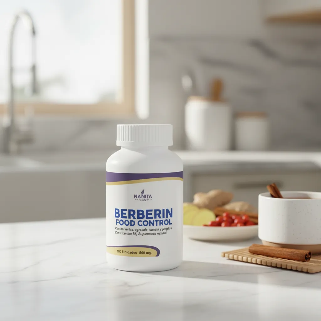 BERBERINE NANITA FOOD CANELA - JENGIBRE B6 500MG 100 CAPS - 6