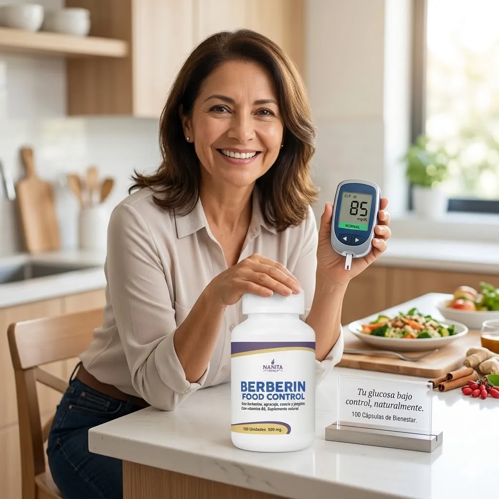 BERBERINE NANITA FOOD CANELA - JENGIBRE B6 500MG 100 CAPS - 7