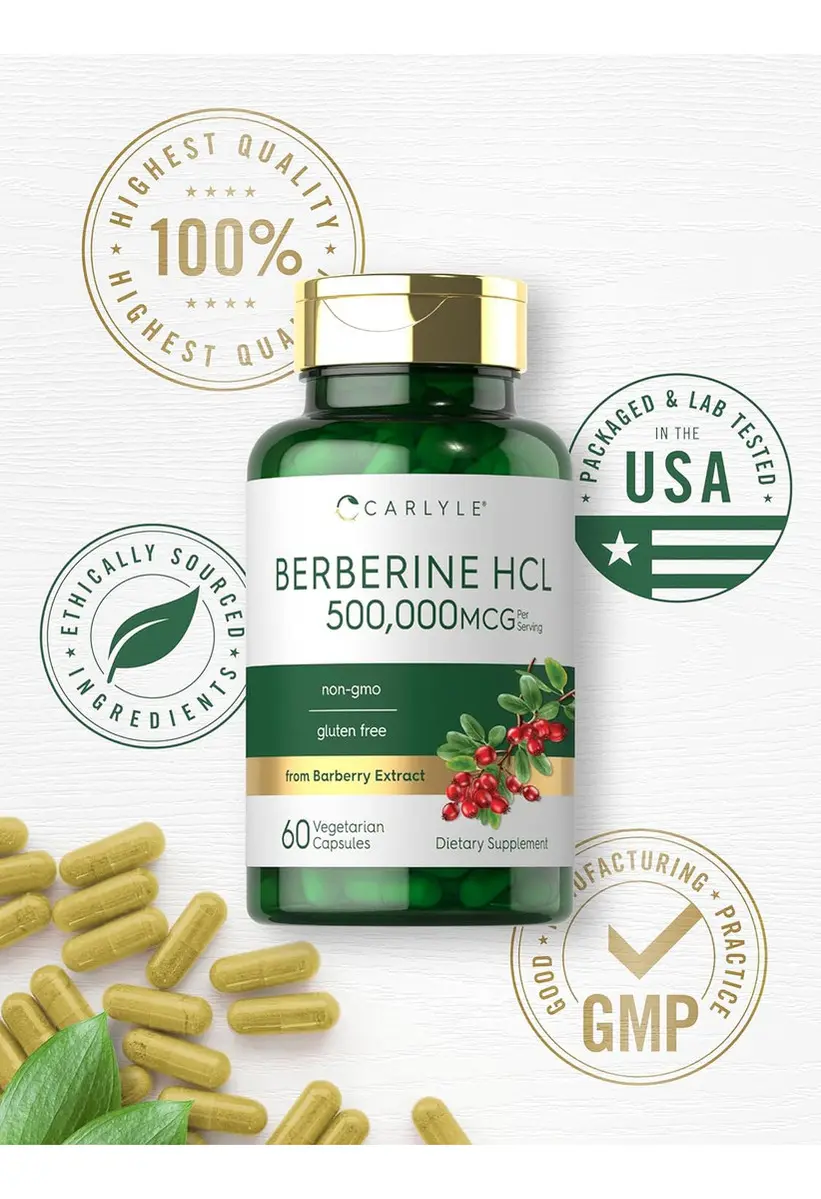 BERBERINE HCL 500.000MCG BERBERINA CARLYLE 60 CAPSULAS - 7