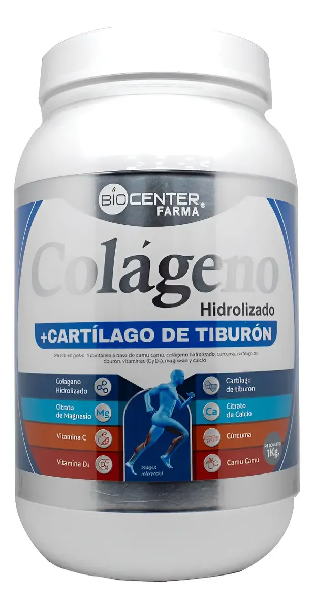 COLAGENO + CARTILAGO DE TIBURON BIOCENTER NATURAL 1 KG - 1