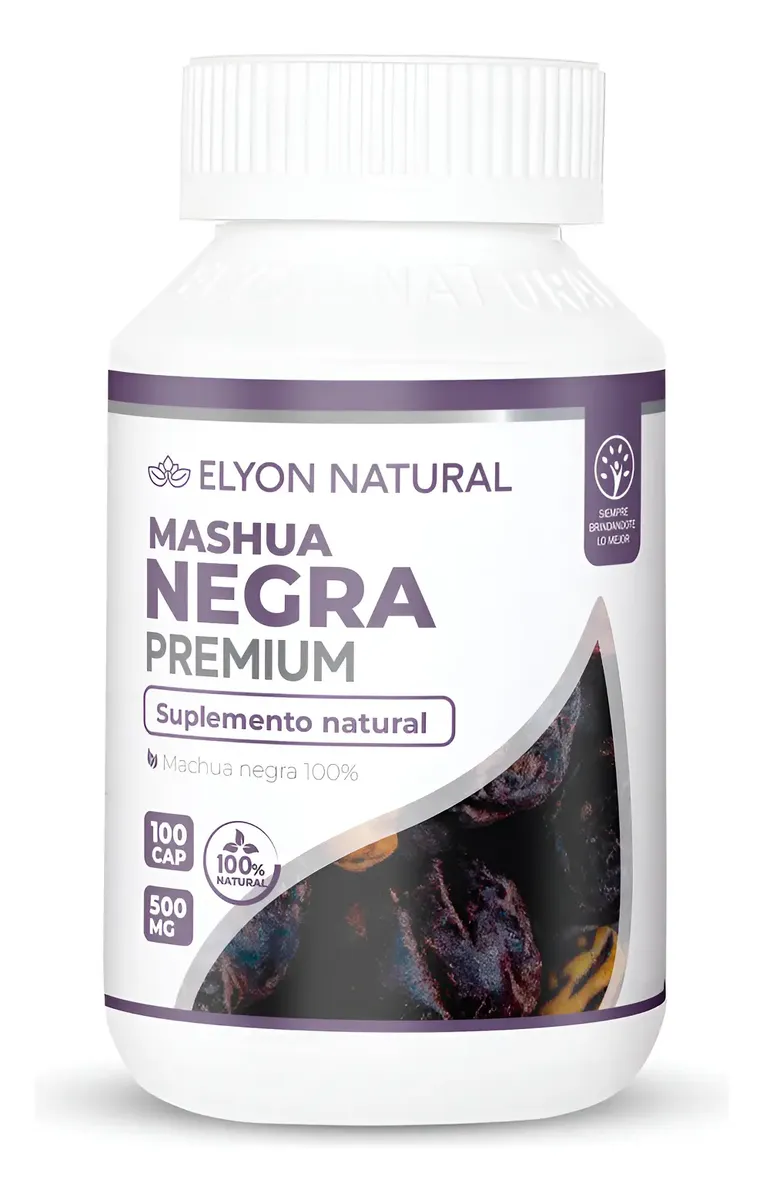 MASHUA NEGRA PREMIUM ELYON NATURAL 500MG 100 CAPSULAS - 1
