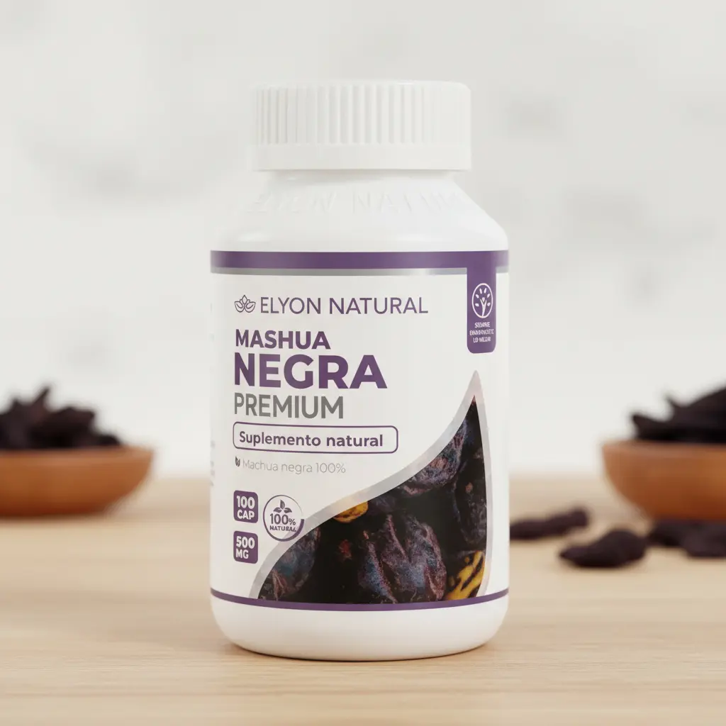 MASHUA NEGRA PREMIUM ELYON NATURAL 500MG 100 CAPSULAS - 3
