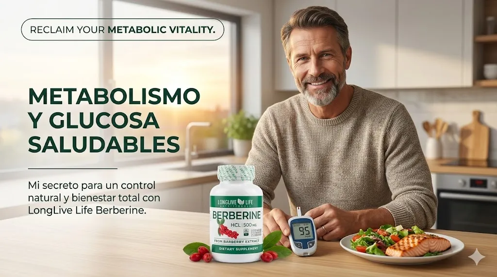 BERBERINA EXTRACTO HCL PURA 500MG LONGLIVE LIFE 60 CÁPSULAS - 6
